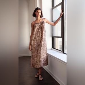 Anthropologie Sundry leopard maxi dress 0